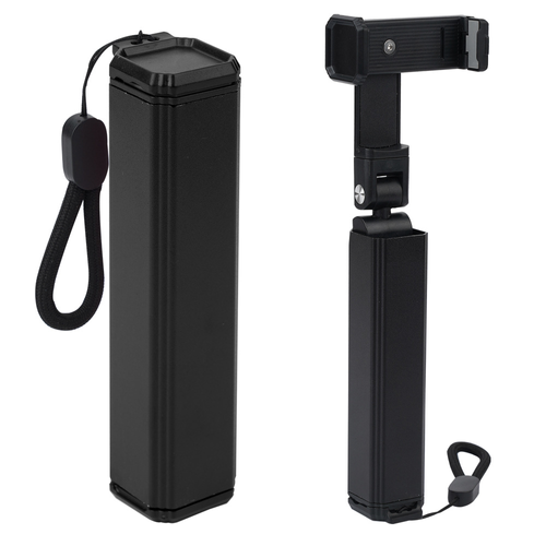 Portable Flexible Metal Phone Tripod - Stowable, Rotatable, for Vlog-Selfie-Live Streaming