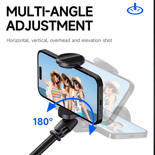 TT01 Phone Selfie Stick & Tripod - Auto - Open, Compact for Live Streaming & Shots