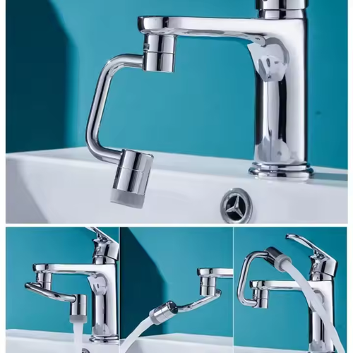 Stainless Steel 1080° Rotatable Tap Extender - Multifunctional Universal Robotic Arm Swivel Sink Faucet