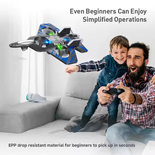 Kids' RC Aircraft Model - Crash - Resistant Quadcopter Drone with Colorful Lights
