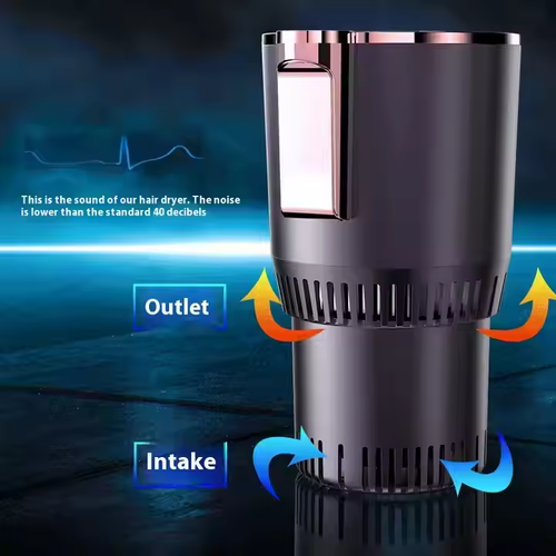 2 - in - 1 Smart Car Cup Holder - Auto Cooling & Heating, Temperature Display