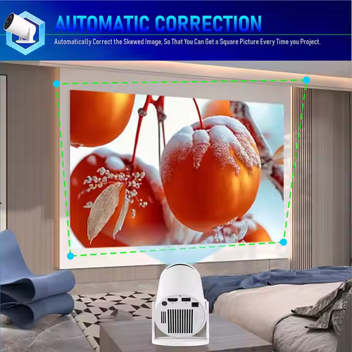 H713 Android 11 Portable Projector - HY300 LCD, 4K HD for Home Theater