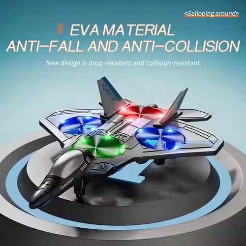 Kids' RC Aircraft Model - Crash - Resistant Quadcopter Drone with Colorful Lights
