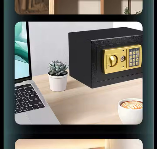 Password - Locked Mini Safe - Electronic, Anti - Theft for Home & Office