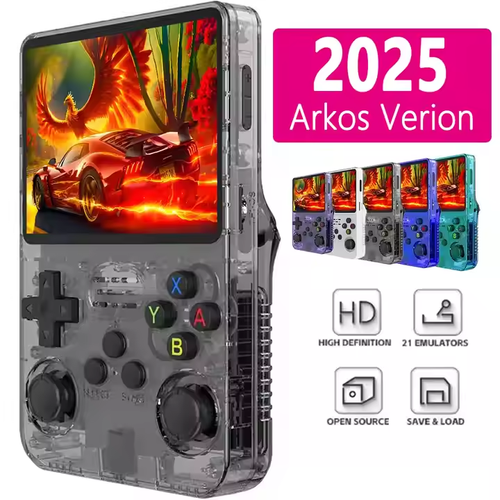 New R36S Open Source Handheld Gaming Device - 1GB RAM, 64GB, Retro GBA&FC&PSP Arcade, Portable PSP - Like