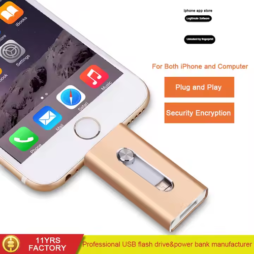 128GB Multi - Device OTG U Disk - 4 - in - 1 for iPhone & Computer Connectivity