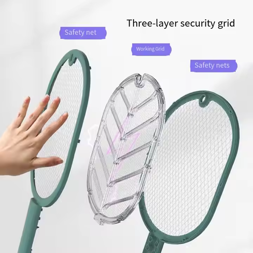 USB - Rechargeable Electric Mosquito Swatter - 2 - in - 1 Optical & Shock, Home Mosquito Repellent