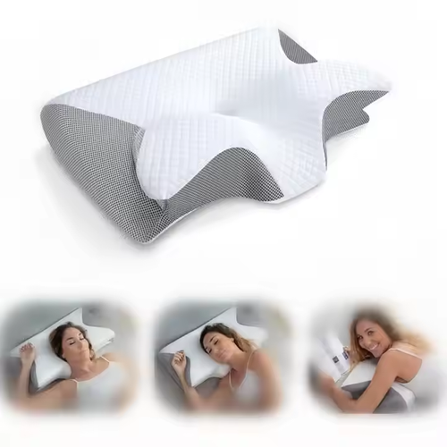 Butterfly - Shaped Memory Foam Pillow - Breathable, Neck - Supportive for Sleep & Cervical Care