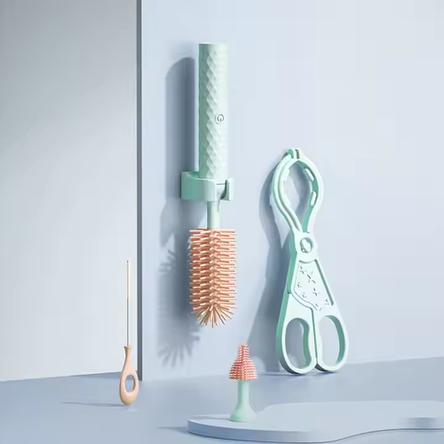 Multi - Use Electric Silicone Brush - Cleans Baby Bottles, Nipples, Cups & More