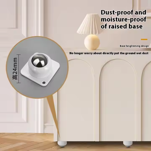 360° Rotating Steel Ball Furniture Caster - Silent, Adhesive, Universal Mobility(Four pieces)
