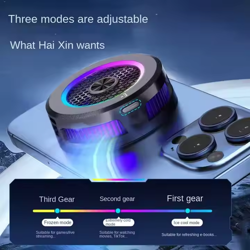 Mobile Gaming Cooler - 15W Semiconductor, RGB, 3 Modes, Magnetic-Clip