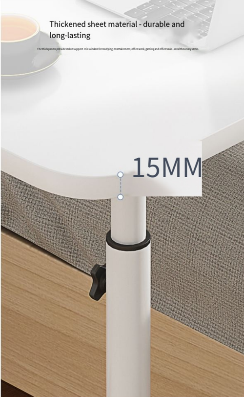 Mobile Adjustable Laptop Table - Multi - Scenario for Home Office, Bedside & Coffee Use