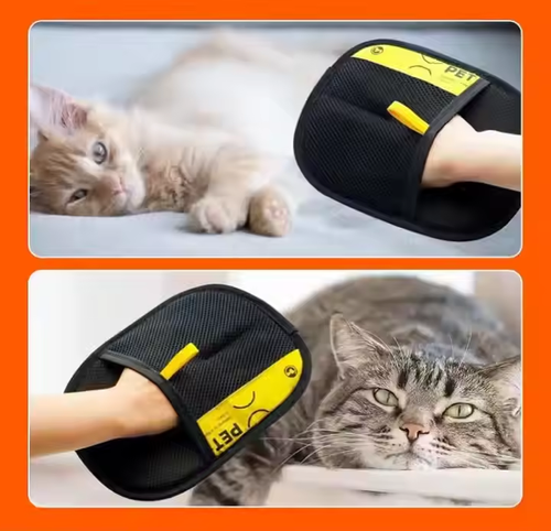 2 - Way Static Pet Hair Removal Gloves - Magic Tool for Sofa, Clothes & Dust