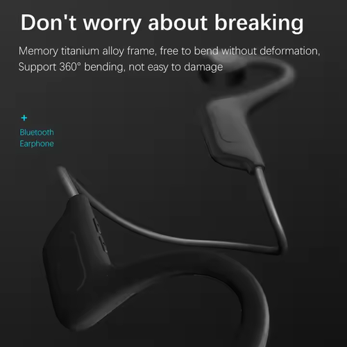 Bone Conduction Sports Headphones - Wireless Bluetooth for Running, Cycling & Workouts