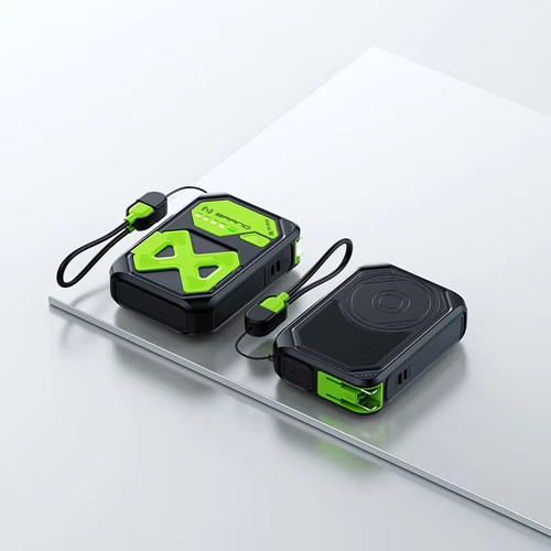 2-in-1 Multifunctional MagSafe Magnetic Power Bank | 22.5W Fast Charging, Built - in Cable & Stand for Easy Carrying