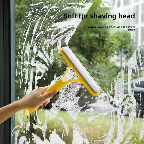 3 - in - 1 Multi - Functional Glass Wiper - Liquid - Adding, Spray Head for Windows & Mirrors