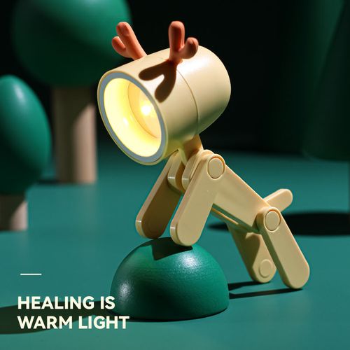 Deer-shaped children's lamp