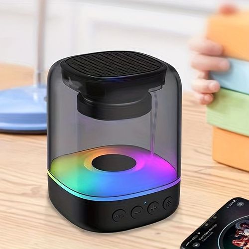 T-WOLF A60 Hot Selling Mini Wireless Bluetooth Speaker Portable Outdoor Bluetooth Speaker with RGB Lights