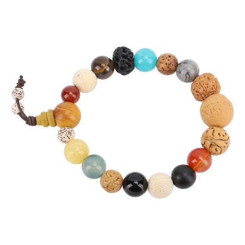 18 Bead Wooden Buddhist Seed Bracelet – Relieves Fatigue, Stress & Tension