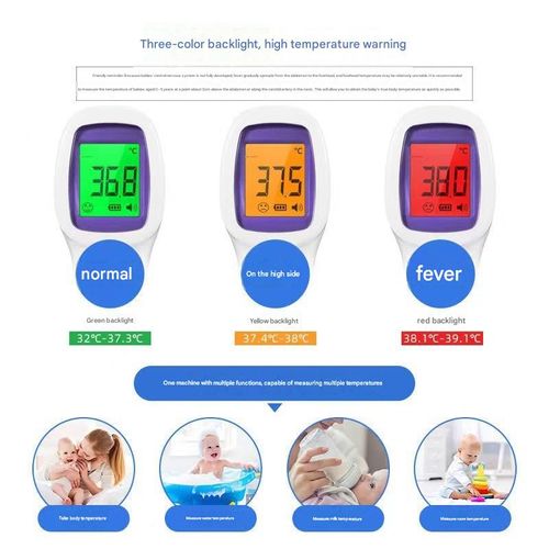 Non-Contact Infrared Forehead Thermometer — Portable, Handheld, Fast-Measuring Mini Forehead Temperature Gun for Home Use
