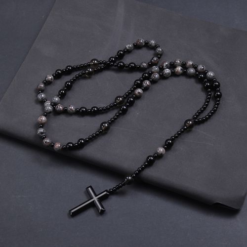 Women's Vintage-Style Statement Necklace — Unique, Non-Magnetic, Hand-Beaded Pendant Jewelry