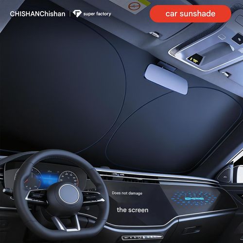 Car Windshield Sunshade & Heat Shield — Automotive Anti-Glare Sun Visor for the Front Windshield (Summer Use)