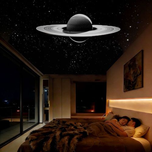 Starry Sky & Moon Lamp – Creative LED Night Light for the Bedroom | Logo Projection & Background Light