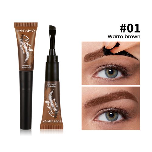 HANDAIYAN Peel-Off Eyebrow Tint — Waterproof, Long-Lasting, and Smudge-Proof — 5 Shades (Includes Brush Applicator)