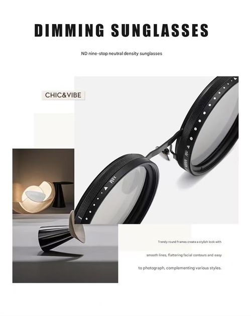 New Men's Manually Adjustable ND & Photochromic Sunglasses — High-Definition, UV-Blocking Polarized Shades for Outdoor Use