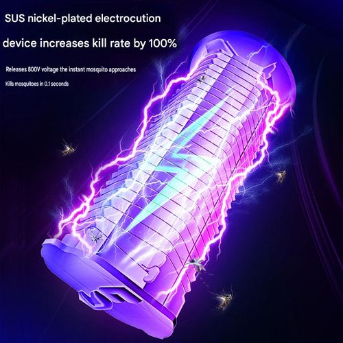 Dual-purpose LED mosquito-killing light bulb (E27 base) for home use—physical mosquito and fly trap repellent bulb.