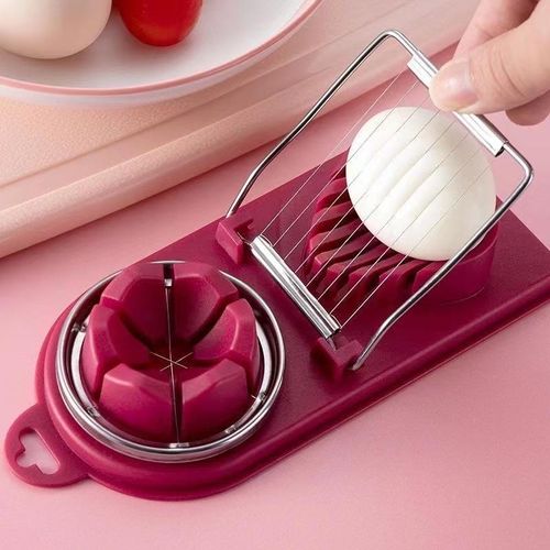 Stainless steel egg slicer