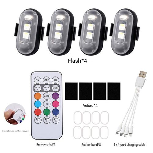 8-Color Remote-Controlled Strobe Warning Light