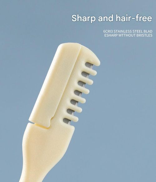 Stainless Steel Double-Sided Offset Nose Hair Trimmer, Spiral Ear Scoop Tip, Rotating Nose Hair Clipper