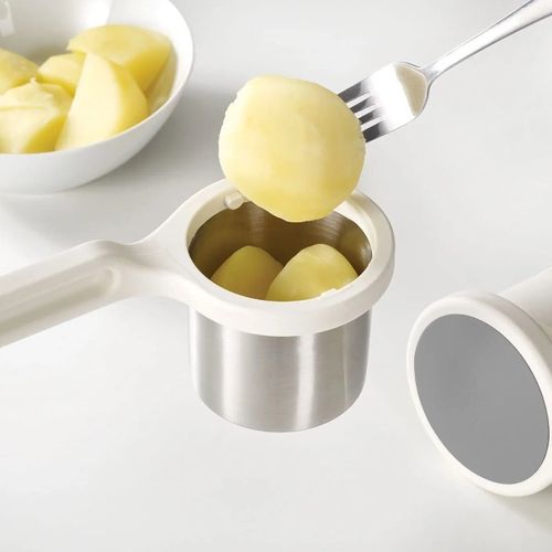 Multifunctional Press: Rotary Potato & Sweet Potato Ricer – Detachable Tool for Mashing, Baby Food Prep, and Garlic Pressing