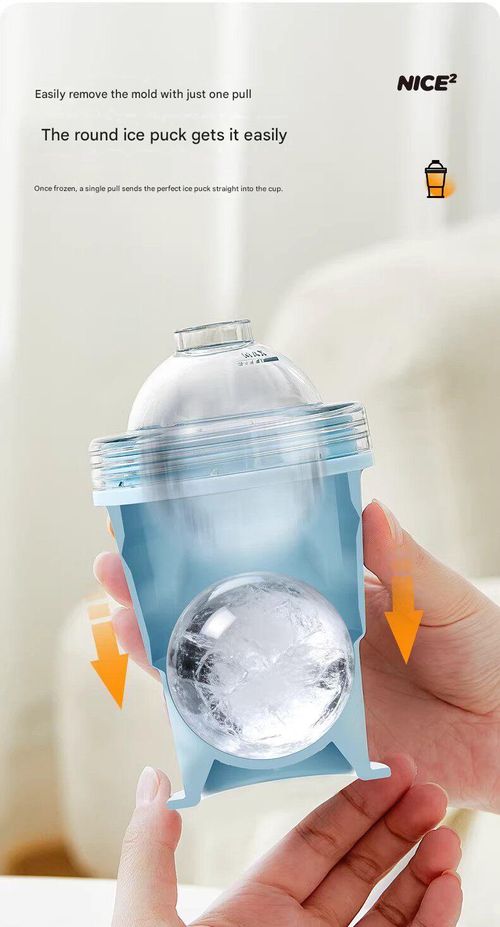 Collapsible Ice Hockey Cup & Large Ice Sphere Mold — Sealed Ice Tray Tumbler, Ice Cube Maker, and DIY Ice Ball Travel Cup