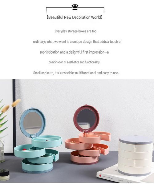 Rotating Multi-Tier Jewelry Organizer