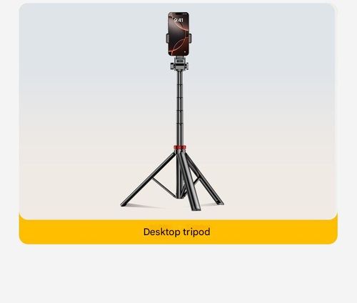 Extendable Mobile Phone Tripod Stand — Portable Desktop & Floor-Standing Mount for Live Streaming, Handheld Use, and Selfies