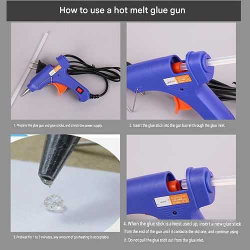 Multifunctional Hot Glue Gun for Home & Crafts – Compatible with 7mm Glue Sticks, Ideal for Kids' DIY Projects