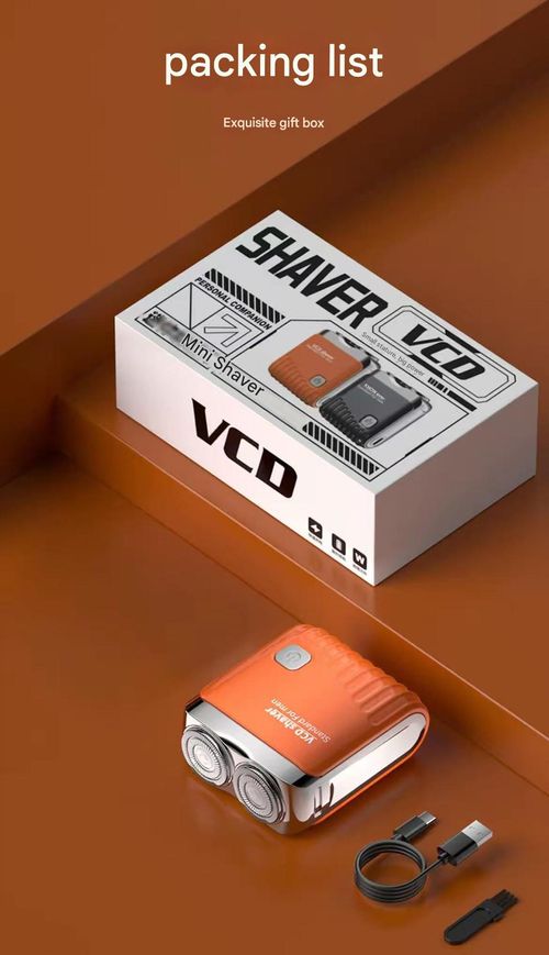 Trendy New Model: Floating Dual-Head Electric Shaver — Portable, Rechargeable, and Travel-Friendly Beard Trimmer