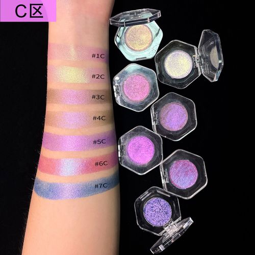 26mm Optical Chameleon Eyeshadow - Angle-Changing, Color-Changing, Glittering, Single-Color Polarized Eyeshadow