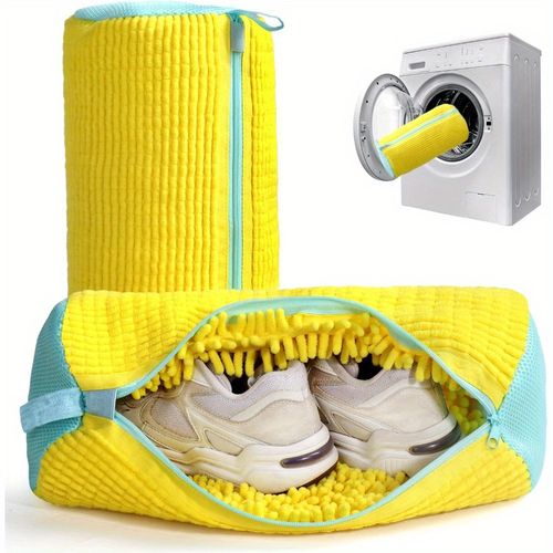 Convenient Shoe-Washing Bag – Cylindrical, Anti-Deformation Design – Household Cleaning Essential
