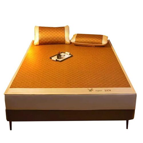 Mugwort Mosquito-Repellent & Ice Silk Cooling Mat — Reversible Ancient Vine-Style Mat (Air-Conditioning Mat) | Foldable Cooling Mat for Home & Dormitory Use
