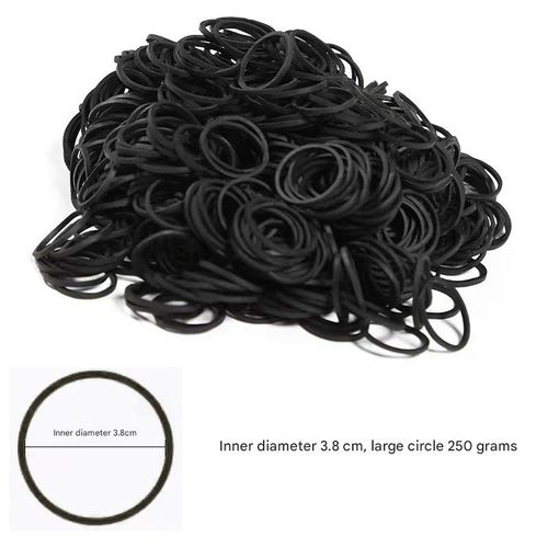 Imported High-Elasticity Rubber Bands — Salon-Grade Perming Bands: Heat-Resistant, Break-Resistant, Durable Rubber Ties and Rings