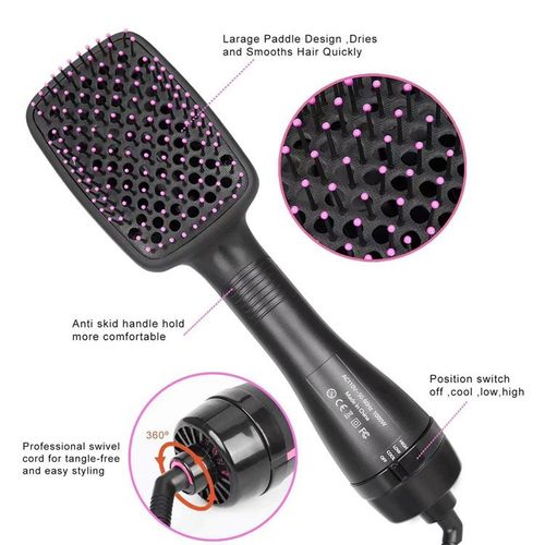 3-in-1 Hot Air Brush & Hair Dryer | Wet & Dry Styling Tool | Quick-Drying & Styling Comb for Effortless Looks