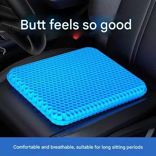 Summer Gel Seat Cushion: Breathable Honeycomb Cooling Pad—Soft Ice Cushion for Car Seats, Office Chairs, and Home Stools