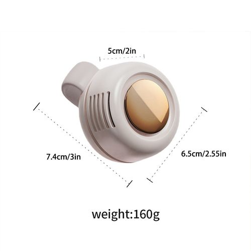 Portable   Little Whirlwind   bladeless fan—USB rechargeable, with clip  can be worn around the neck or at the waist.