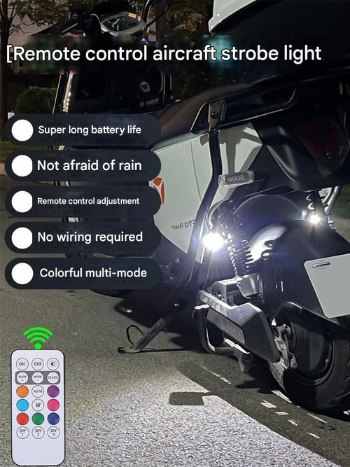Car LED Light, Remote Control LED Strobe Light, Anti-collision Aircraft Light Warning Light, Multifunctional Car Decorative Light, Multiple Lighting Modes