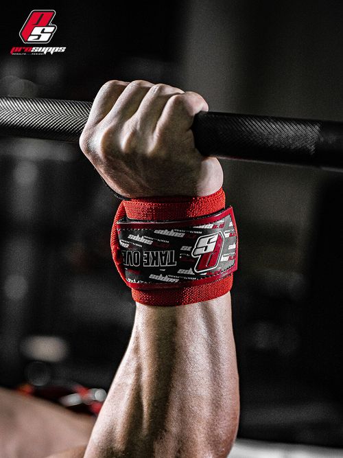 PROSUPPS Professional Fitness Wrist Wraps & Lifting Straps — High-Performance Powerlifting, Bench Press, Deadlift, and Push Support (Unisex)