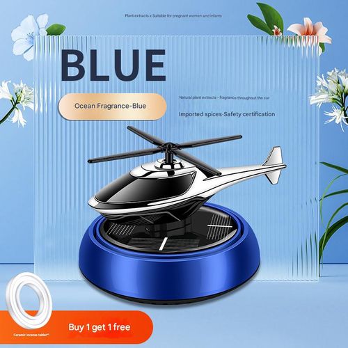 CaruoXiang Solar-Powered Car Air Freshener — Rotating, Scent-Diffusing, and Odor-Eliminating Car Dashboard Ornament