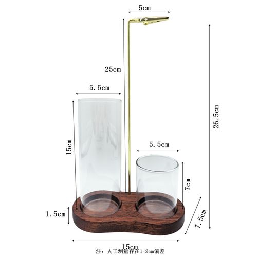 Solid Wood Figure  8 Incense Burner with Glass Cup     Modern Minimalist Aromatherapy Diffuser for Sandalwood    Agarwood    Inverted-Hanging Incense Holder, Clip, and Stick Burner
